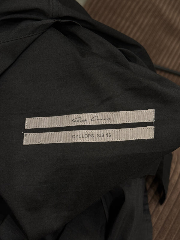 S/S2016 Rick Owens “Cyclops” high neck long sleeve shirt