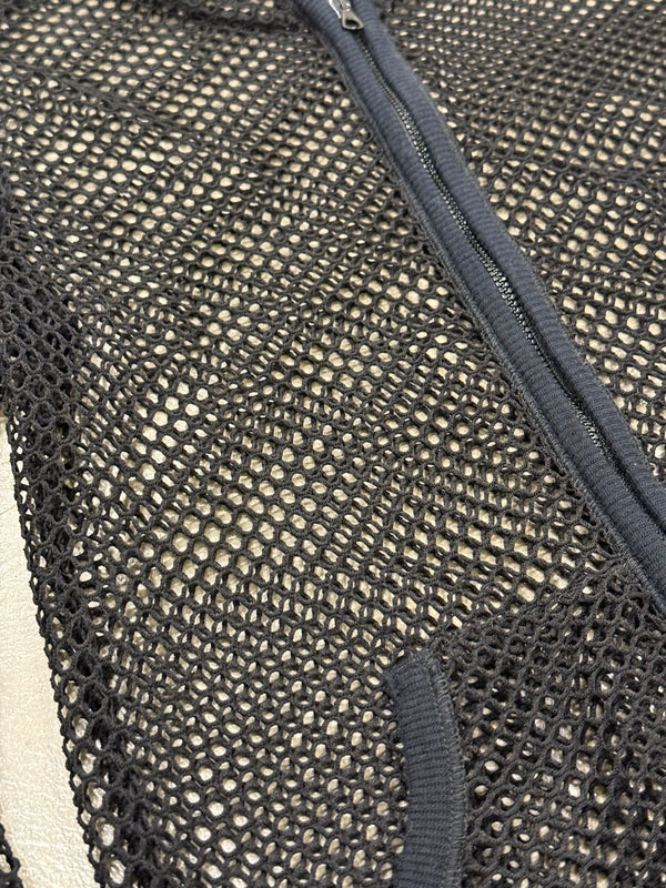 S/S2003 Dolce & Gabbana fishnet mesh hoodie