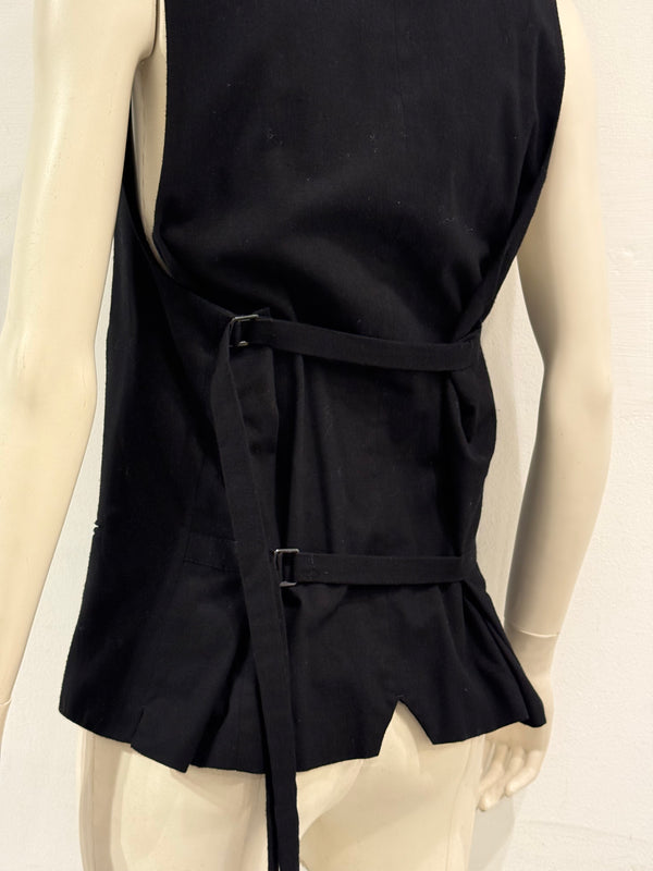 Ann Demeulemeester double layer bondage vest