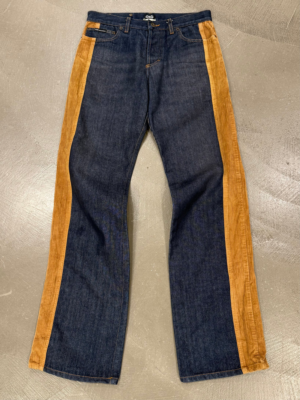 2000s Dolce & Gabbana hybrid corduroy jeans