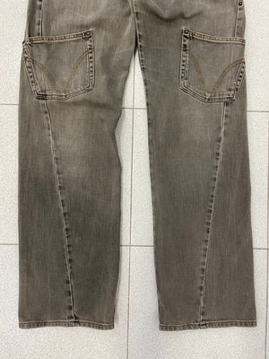 AW2003 D&G double waisted asymmetrical pockets denim