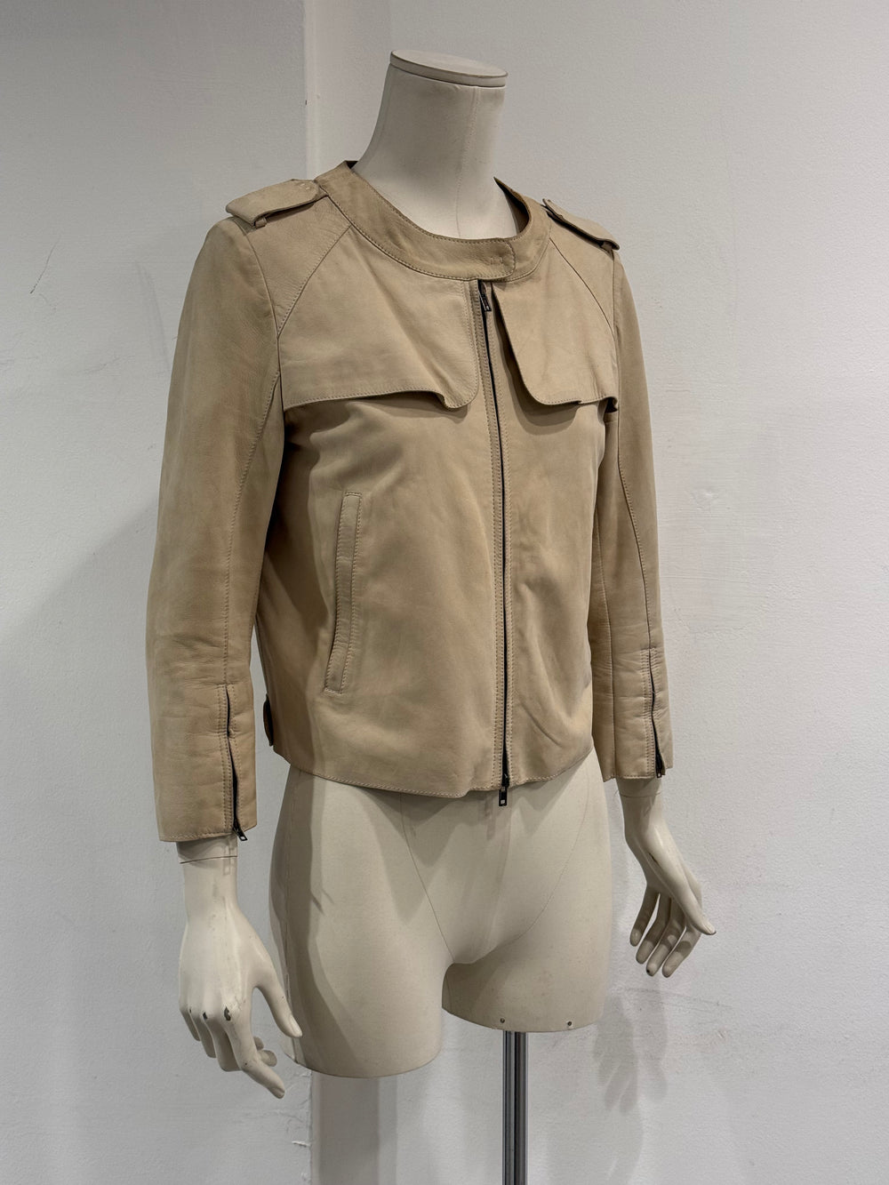 2010 Miu Miu goatskin military jacket