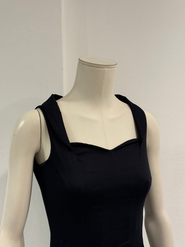 2000s Dolce & Gabbana cotton midi dress