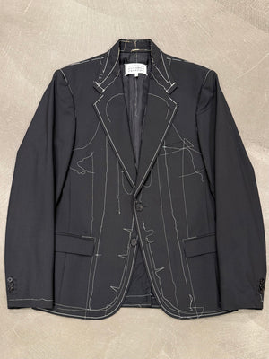 S/S2017 Maison Margiela runway basting stitch jacket