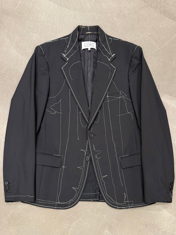 S/S2017 Maison Margiela runway basting stitch jacket