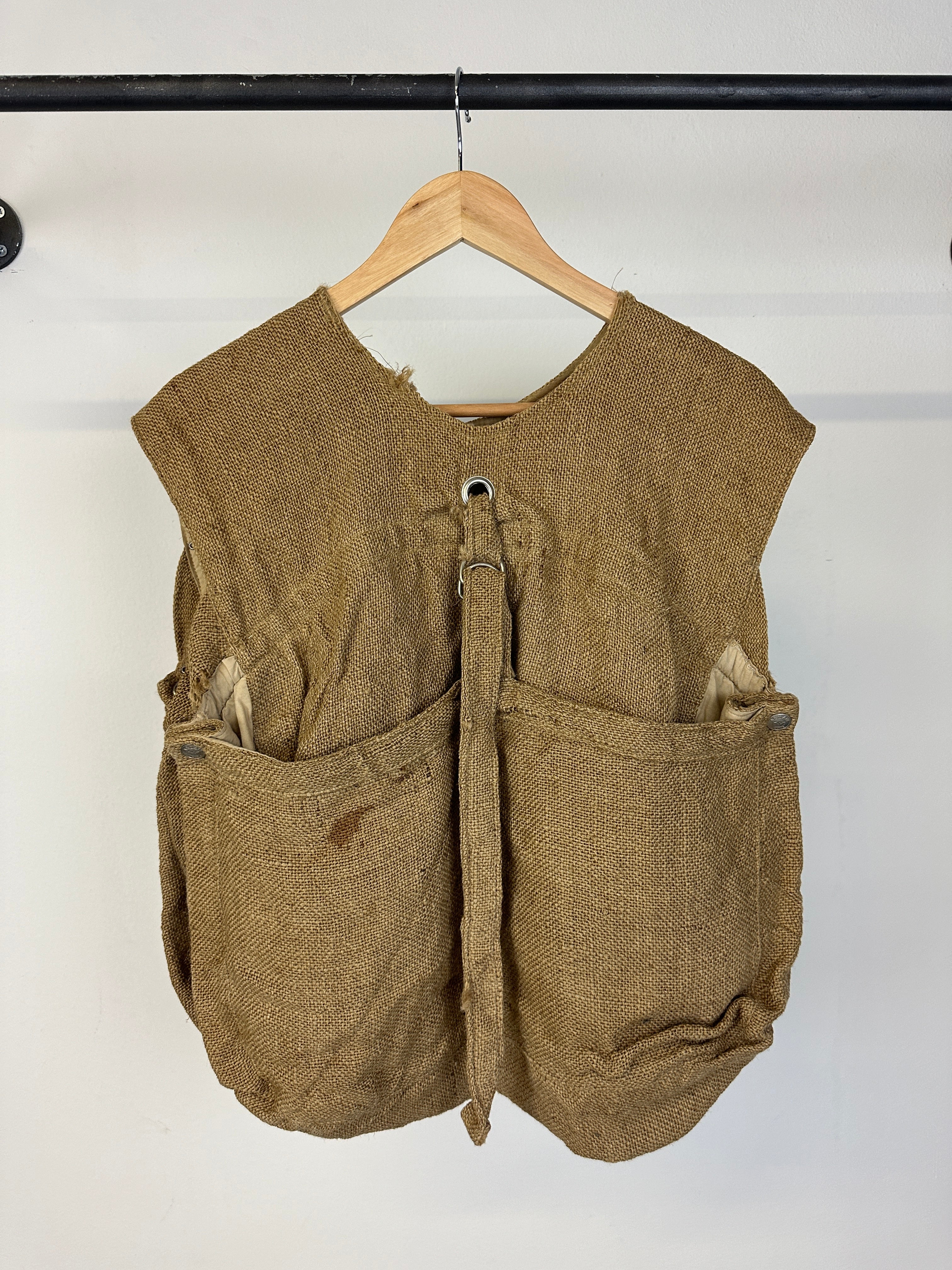 1990s Armani Jeans jute military vest