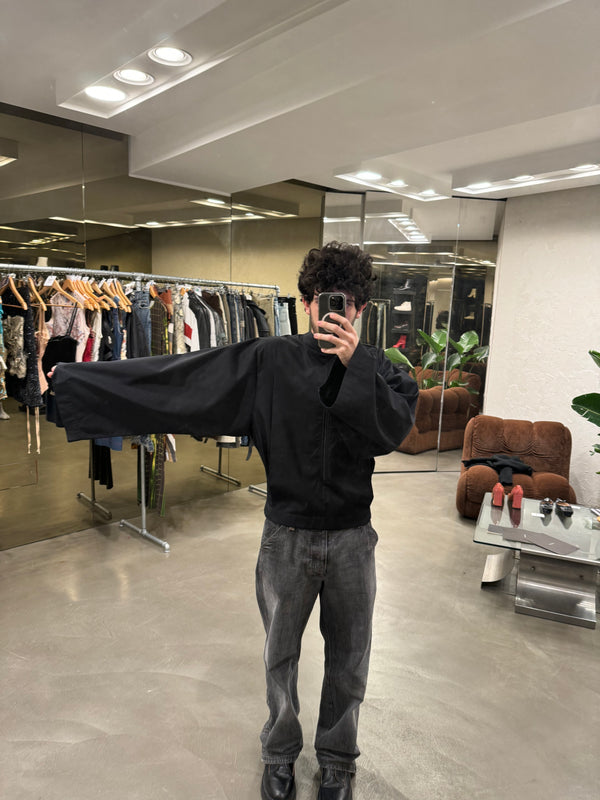 A/W2000 Raf Simons batwing 3/4 zip layered jacket