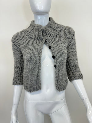 F/W 1999 Dolce & Gabbana doll wardrobe cropped knit cardigan top