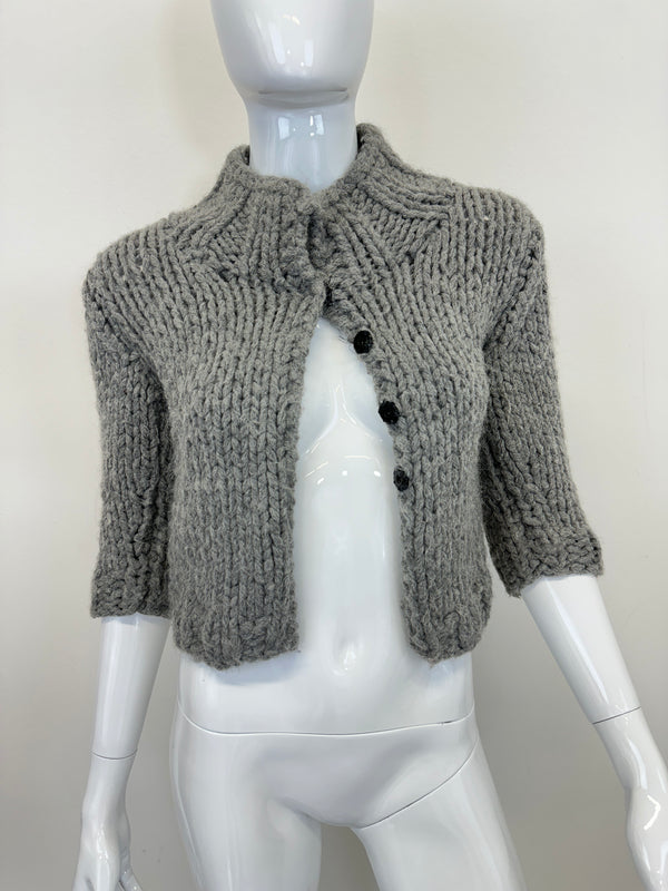 F/W 1999 Dolce & Gabbana doll wardrobe cropped knit cardigan top