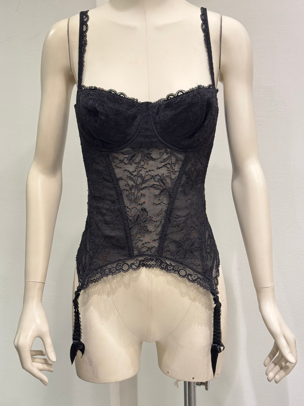 1990s Christian Dior lace corset bustier