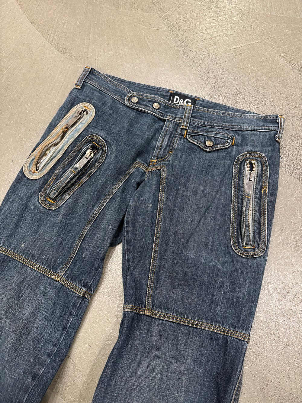 A/W2004 Dolce & Gabbana biker jeans
