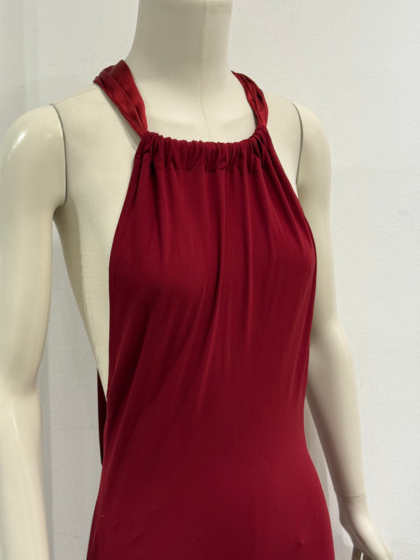 F/W2004 Roberto Cavalli halter-neck mermaid dress