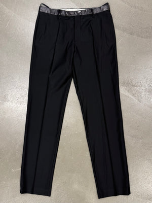 2000s Helmut Lang leather waist tailored pants