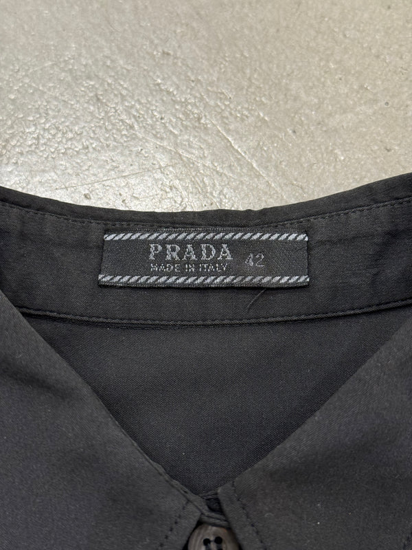 1990s Prada black shirt