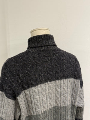 1990s Dolce & Gabbana angora wool striped knit