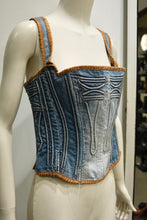 Load image into Gallery viewer, 2004 Roberto Cavalli 3D armor corset top
