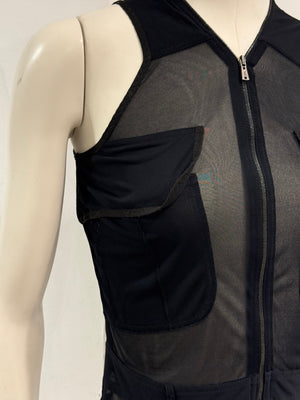 S/S2002 Yves Saint Laurent by Tom Ford mesh zip top