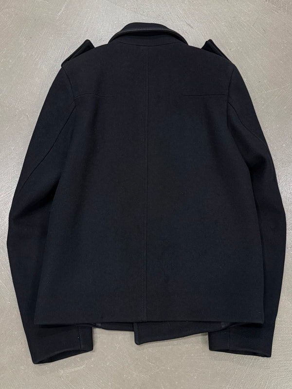 A/W2007 Dior by Hedi Slimane double breasted wool peacoat jacket