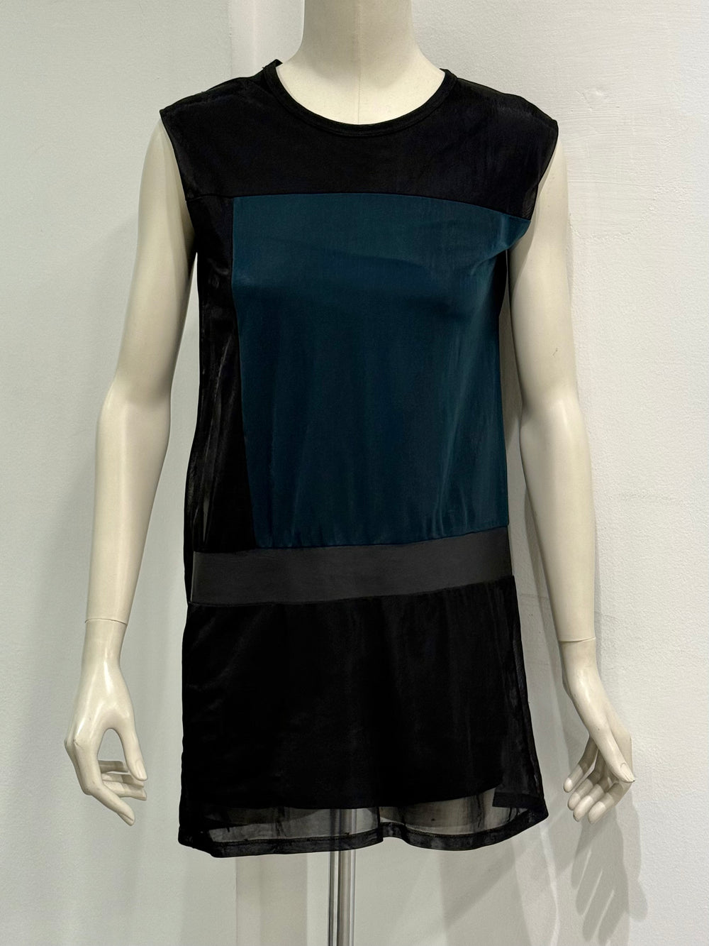 2000s Balenciaga by Ghesquiere paneled dress
