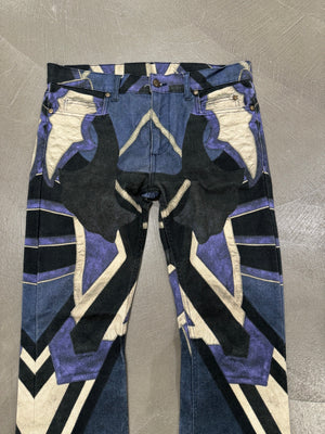 2000s Roberto Cavalli mainline geometrical jeans