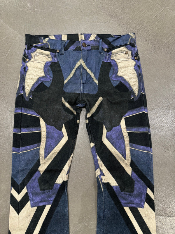 2000s Roberto Cavalli mainline geometrical jeans