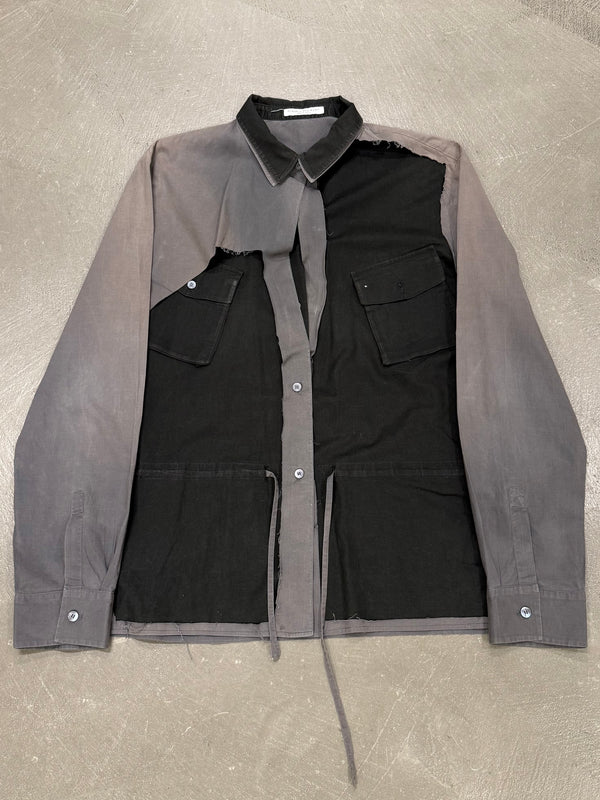 2000s Hussein Chalayan hybrid deconstructed shirt