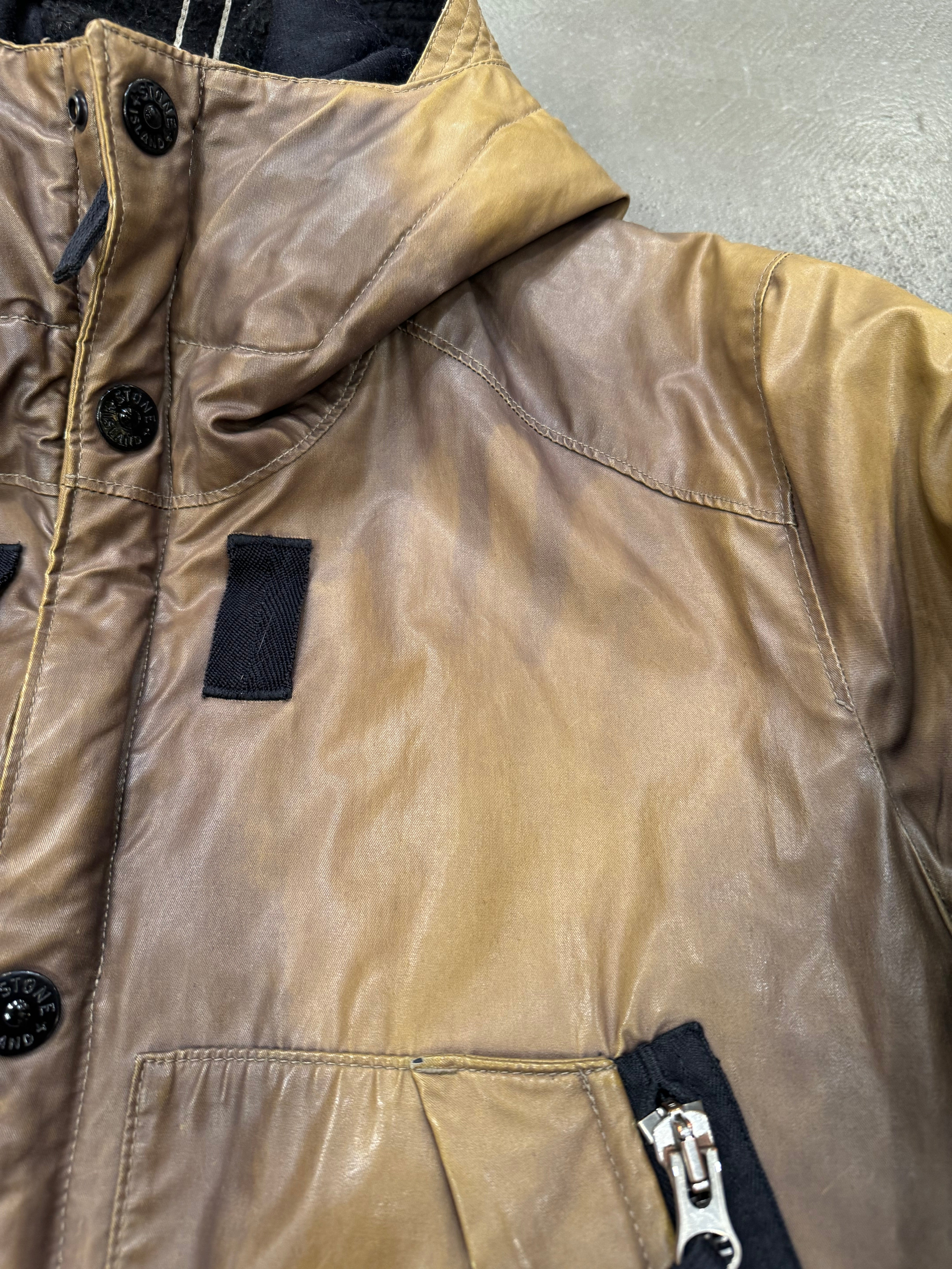2010 Stone Island waxed ice 2 heat reacting jacket
