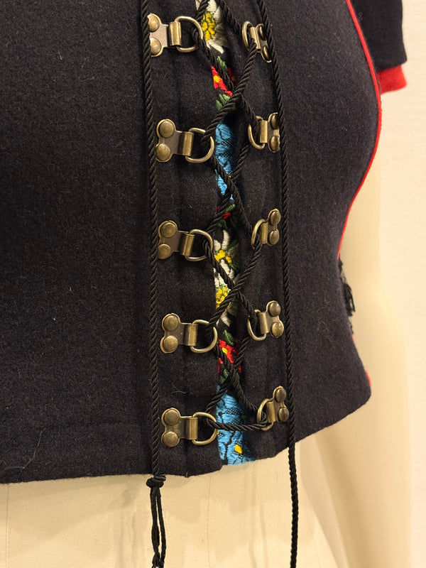 A/W2002 Dolce & Gabbana corset hooded top