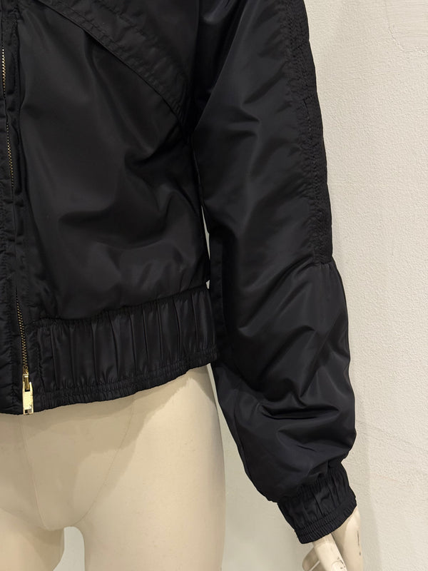 2004 Gucci by Tom Ford technical nylon paneled bomber jacket