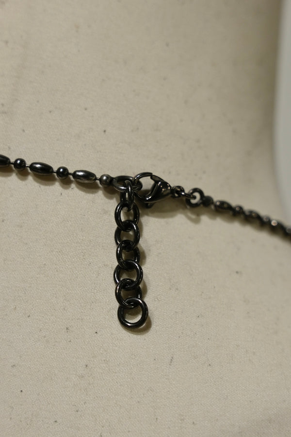 2000s Roberto Cavalli big studded cross necklace