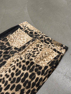 2000S Cavalli leopard print pants