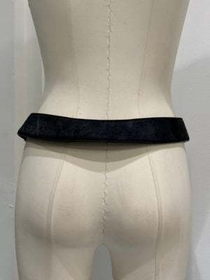 A/W1996 Gucci runway pony hair metal belt
