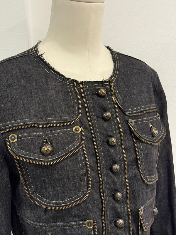 2000s Gianfranco Ferré multi zipper jacket