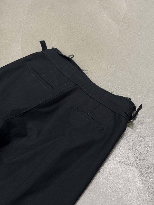 A/W2019/2020 Raf Simons black wide-leg adjustable trousers