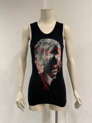 S/S2005 Ann Demeulemeester graphic tank top
