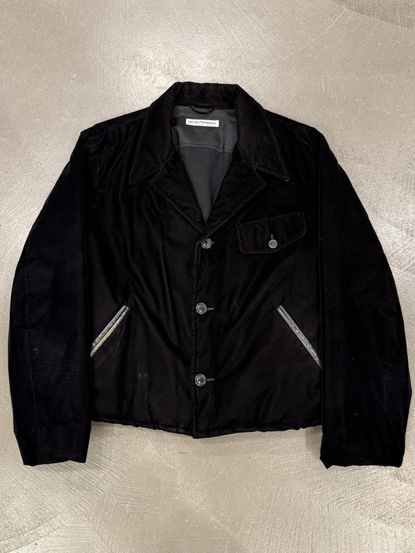 1990s EMPORIO Armani velour boxy military jacket