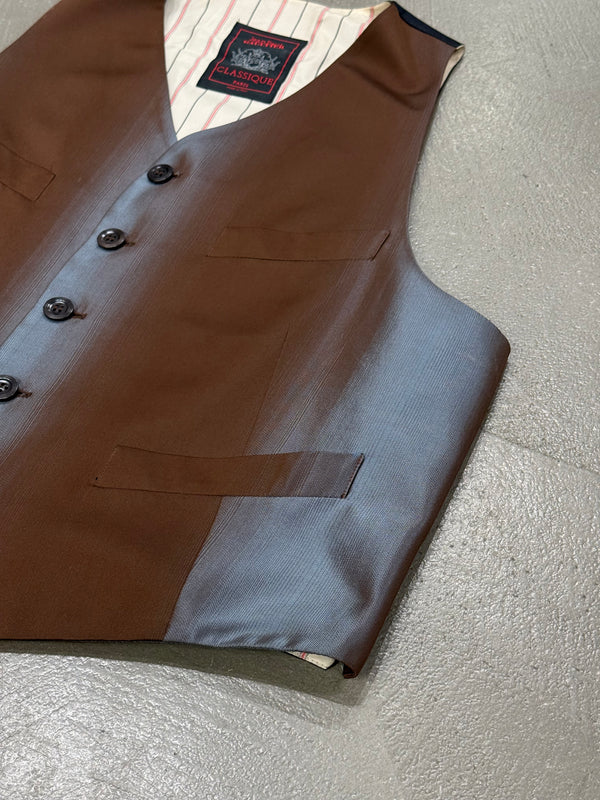 1990s Jean Paul Gaultier iridiscent gradient vest