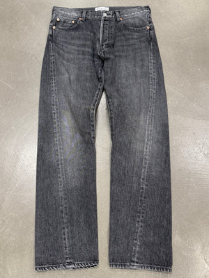 2017 Balenciaga faded straight leg jeans