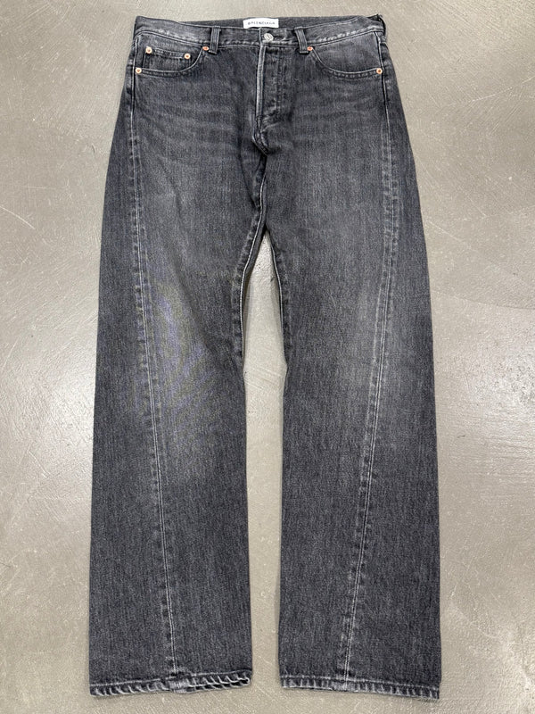 2017 Balenciaga faded straight leg jeans