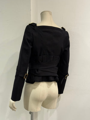 F/W 2003 Gucci by Tom Ford runway corset belted jacket