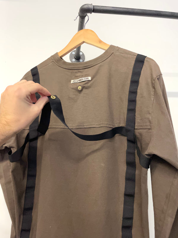 AW03 Gaultier Bondage parachute long sleeve t-shirt