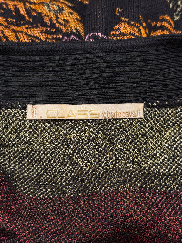 2000s Roberto Cavalli Cheongsam chinese hand embroidered top