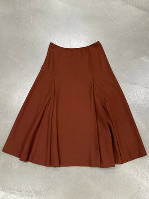 1990s Prada pleated midi skirt