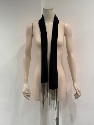 A/W2008 Ann Demeulemeester wool metal fringed scarf