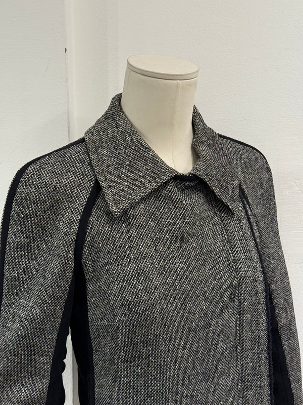 2000s Gianfranco Ferré paneled tweed jacket