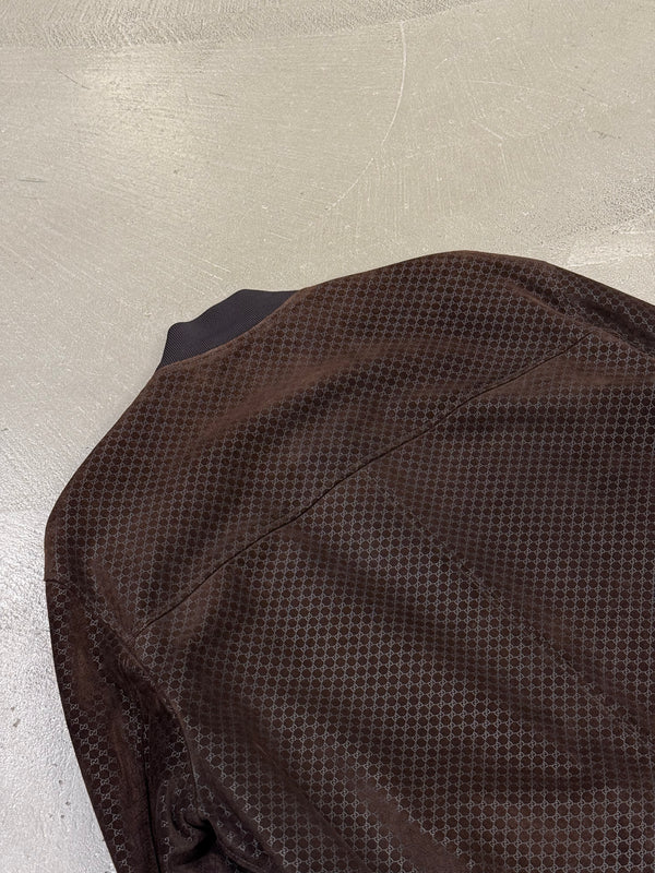 Gucci by Tom Ford mini GG monogram suede bomber jacket