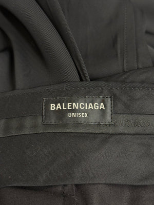 S/S2023 Balenciaga knot-front hybrid shirt wide leg pants