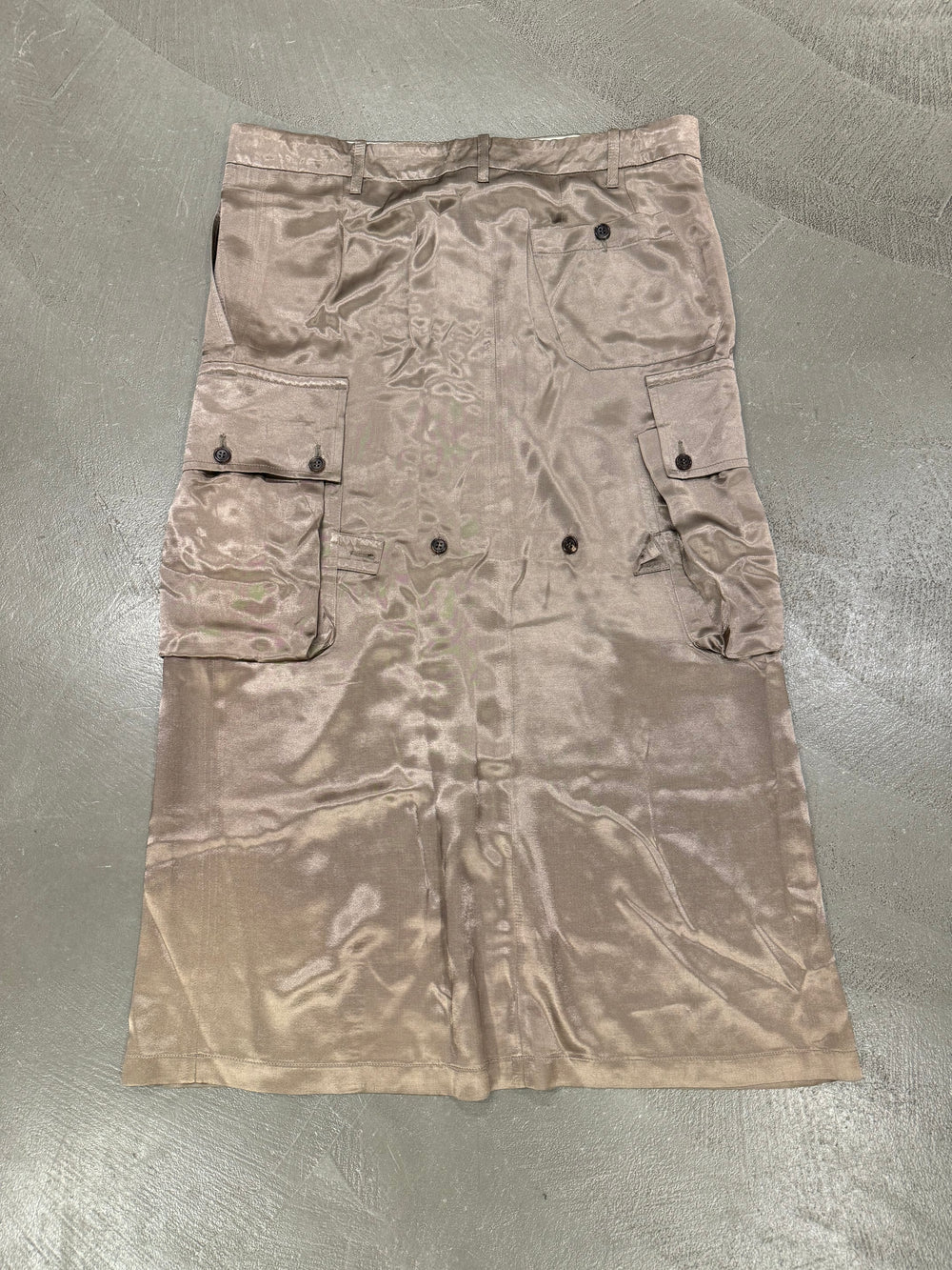 Early 2000s Ann Demeulemeester adjustable cargo maxi skirt