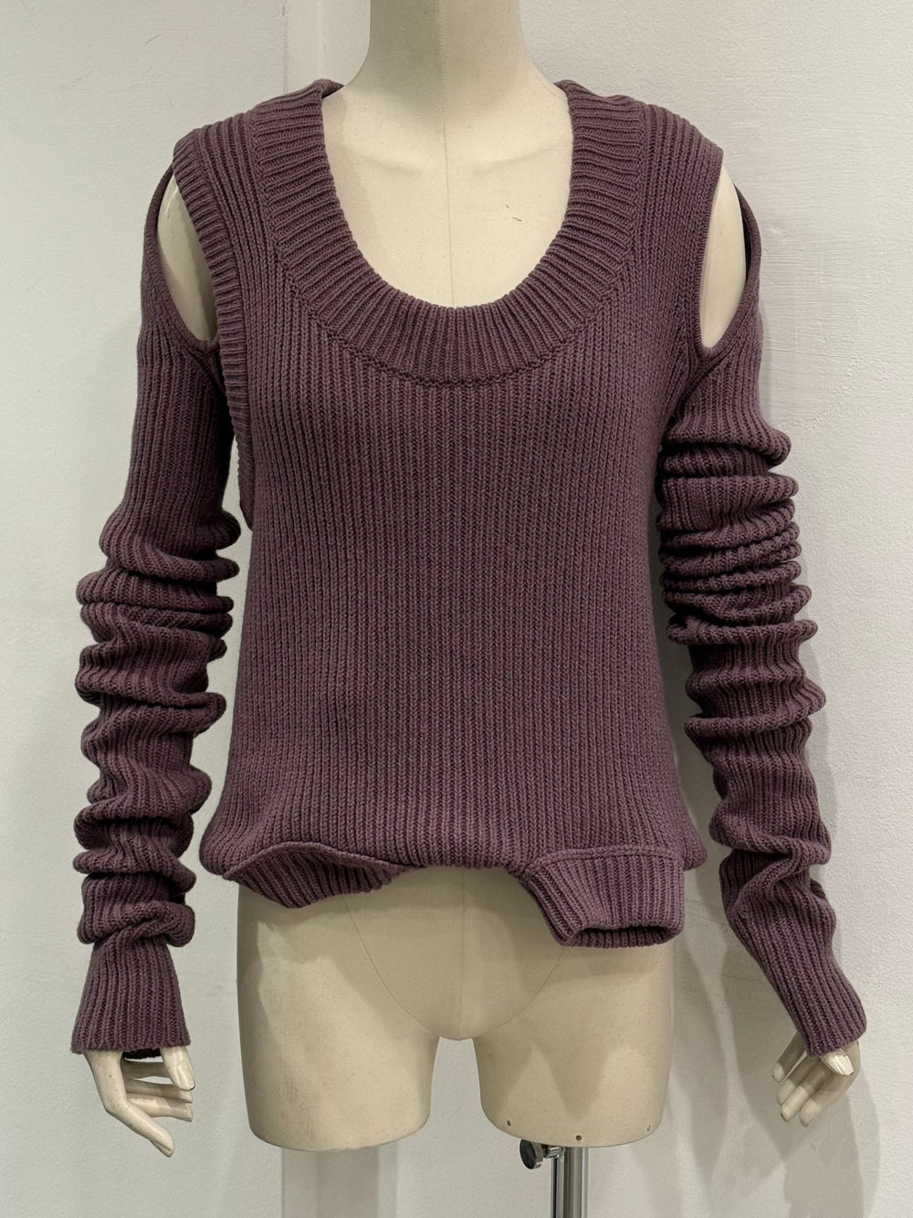 F/W2023 Rick Owens “Luxor” ribbed knit banana top