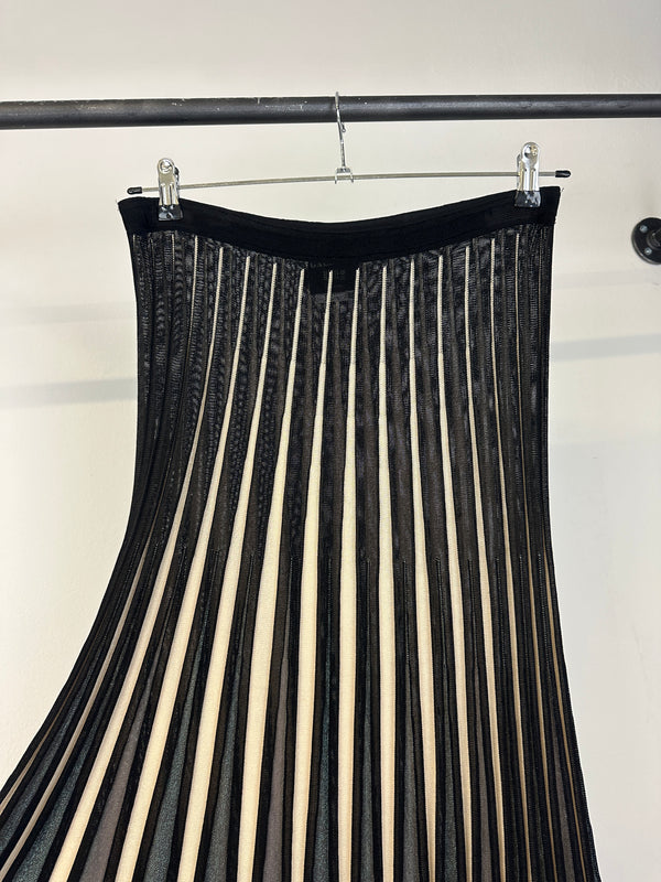 1990s Jean Paul Gaultier iridescent elastic skirt